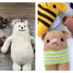 Cute Bear Toy Free Knitting Pattern