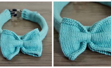 Dog Collar Cover Free Knitting Pattern