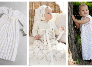 10+ Christening Gown Free Knitting Pattern