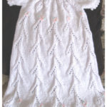 Floral Trellis Christening Gown Free Knitting Pattern