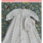 Folded Ribbon Christening Set Free Knitting Pattern