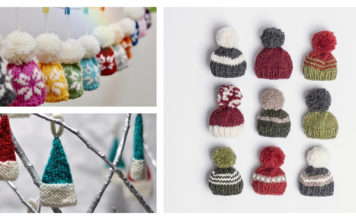 Holiday Mini Hat Free Knitting Pattern