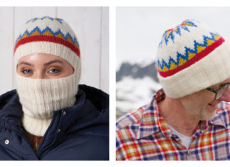 Convertible Balaclava Beanie Free Knitting Pattern