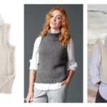 Sleeveless Turtleneck Free Knitting Pattern