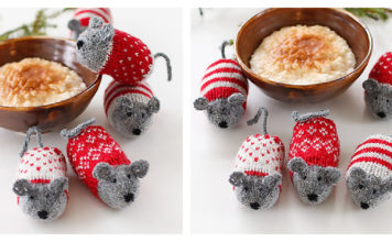 Nordic Christmas Mice Free Knitting Pattern