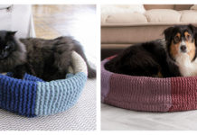 Pet Bed Free Knitting Pattern