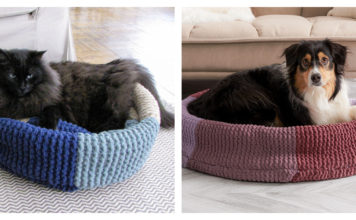 Pet Bed Free Knitting Pattern