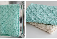 Modern Kitchen Towels Free Knitting Pattern