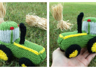 Tractor Toy Free Knitting Pattern