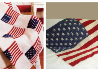 American Flag Blanket Knitting Patterns