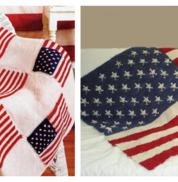 American Flag Blanket Knitting Patterns