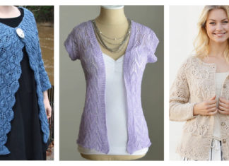 Leaf Lace Cardigan Free Knitting Pattern