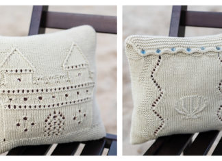 Sandcastle Sampler Pillow Free Knitting Pattern