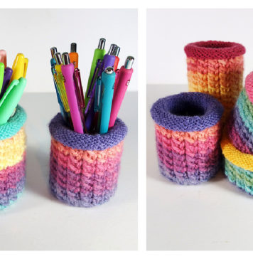 Pretty Pots Free Knitting Pattern