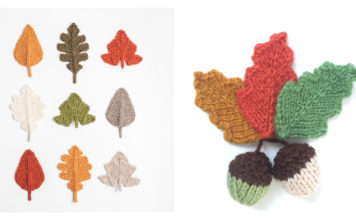 Fall Leaves Free Knitting Pattern