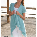 Fly Away Waterfall Vest Free Knitting Pattern