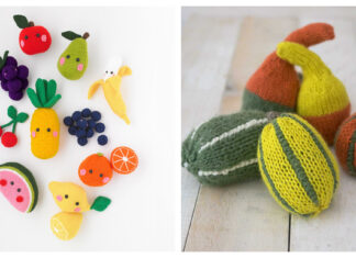 10+ Fruit and Vegetables Knitting Pattern