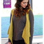 Mod Waterfall Vest Free Knitting Pattern