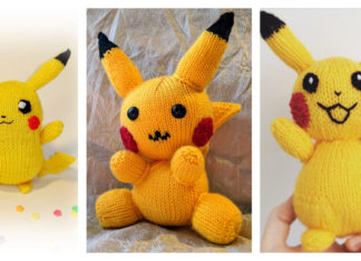 Pikachu Amigurumi Pokemon Doll Knitting Pattern