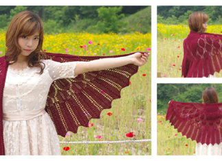 Wings for Nightbird Shawl Free Knitting Pattern