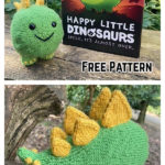 Stego Stegosaurus Free Knitting Pattern