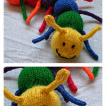 Caterpillar Free Knitting Pattern