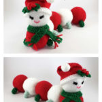 Christmas Caterpillar Toy Knitting Pattern