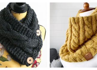 Quick Cable Cowl Free Knitting Pattern