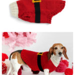 Santa Dog Coats Free Knitting Pattern