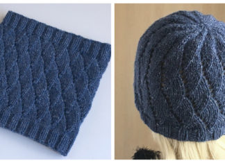 Waves of Hope Cowl and Hat Free Knitting Pattern