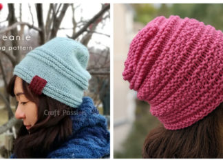 Easy Beanie Free Knitting Pattern v