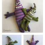 Monster Pontius Free Knitting Pattern