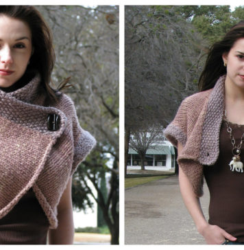 Nob Hill Shrug Free Knitting Pattern