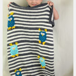 Five Little Owls Blanket Free Knitting Pattern