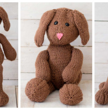 Flat Knit Bunny Free Knitting Pattern