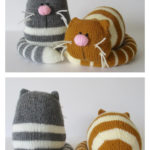 Ginger and Smudge Toy Fat Cat Knitting Patterns