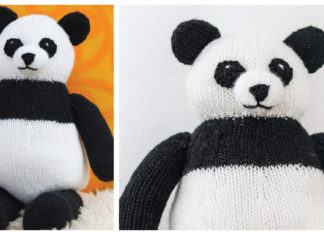 Panda Toy Free Knitting Pattern