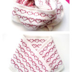 Valentine Hearts Cowl Free Knitting Pattern