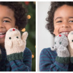 Cat And Mouse Mittens Free Knitting Pattern