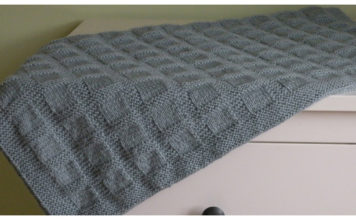 Simple Blocks Baby Blanket Free Knitting Pattern