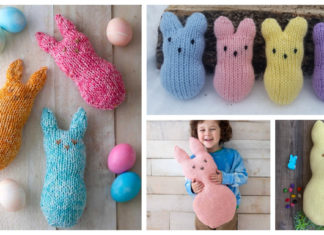 Peep Bunny Free Knitting Patterns