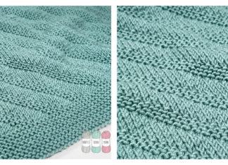 In Fours Baby Blanket Free Knitting Pattern and Video Tutorial