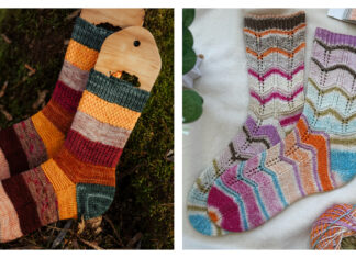 Scrappy Socks Free Knitting Pattern