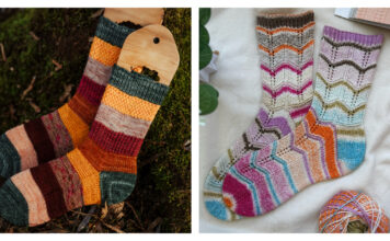Scrappy Socks Free Knitting Pattern