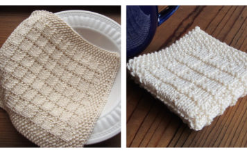 Square Tile Washcloth Knitting Pattern