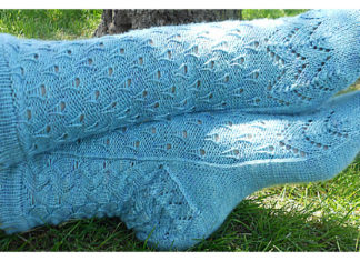 Water Cycle Socks Free Knitting Pattern