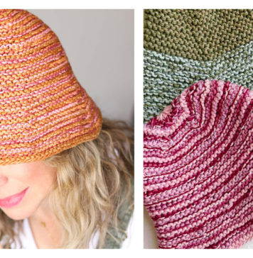 Scrappy Bucket Hat Free Knitting Pattern