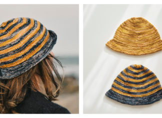 Delmira Bucket Hat Free Knitting Pattern