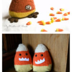 Candy Corn Creature Free Knitting Pattern