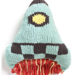 Rocket Ship Pillow Free Knitting Pattern